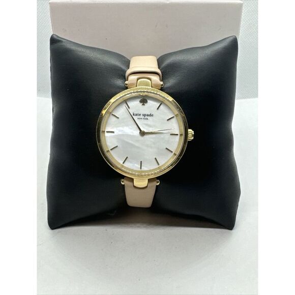 Kate Spade Holland KSW1281 Women's Pink Leather Strap Analog Dial Watch JNA136 - Picture 1 of 11